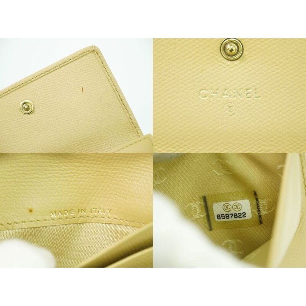 Authentic CHANEL Coco Mark Coco Button Trifold Fo… - image 9